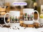 Preview: Personalisierte Tassen-Set mit verschiedenen Sukkulenten-Illustrationen in Töpfen und den Namen 'Thomas' und 'Andrea'. Eine Tasse trägt den Spruch 'Mit dir an meiner Seite ist alles besser'. Perfekt als Geschenk für Pflanzenliebhaber.